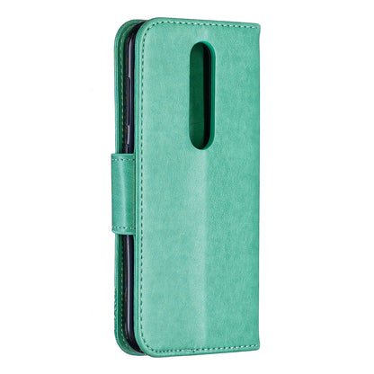 Imprint Butterfly Leather Wallet Case for Nokia 4.2