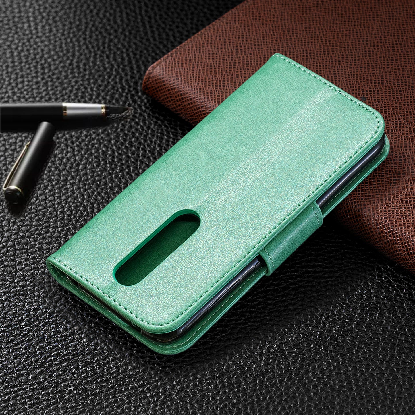 Imprint Butterfly Leather Wallet Case for Nokia 4.2