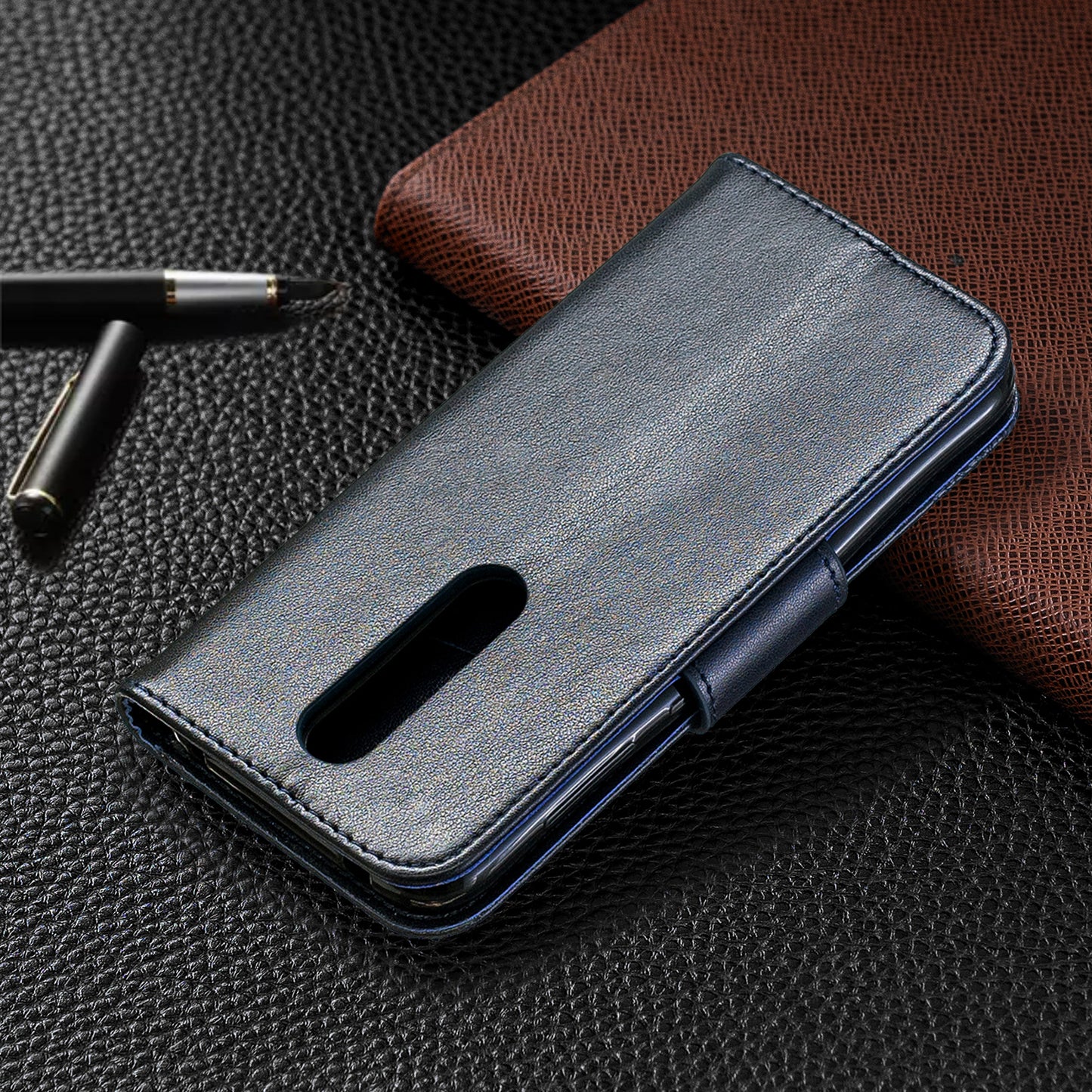 Imprint Butterfly Leather Wallet Case for Nokia 4.2