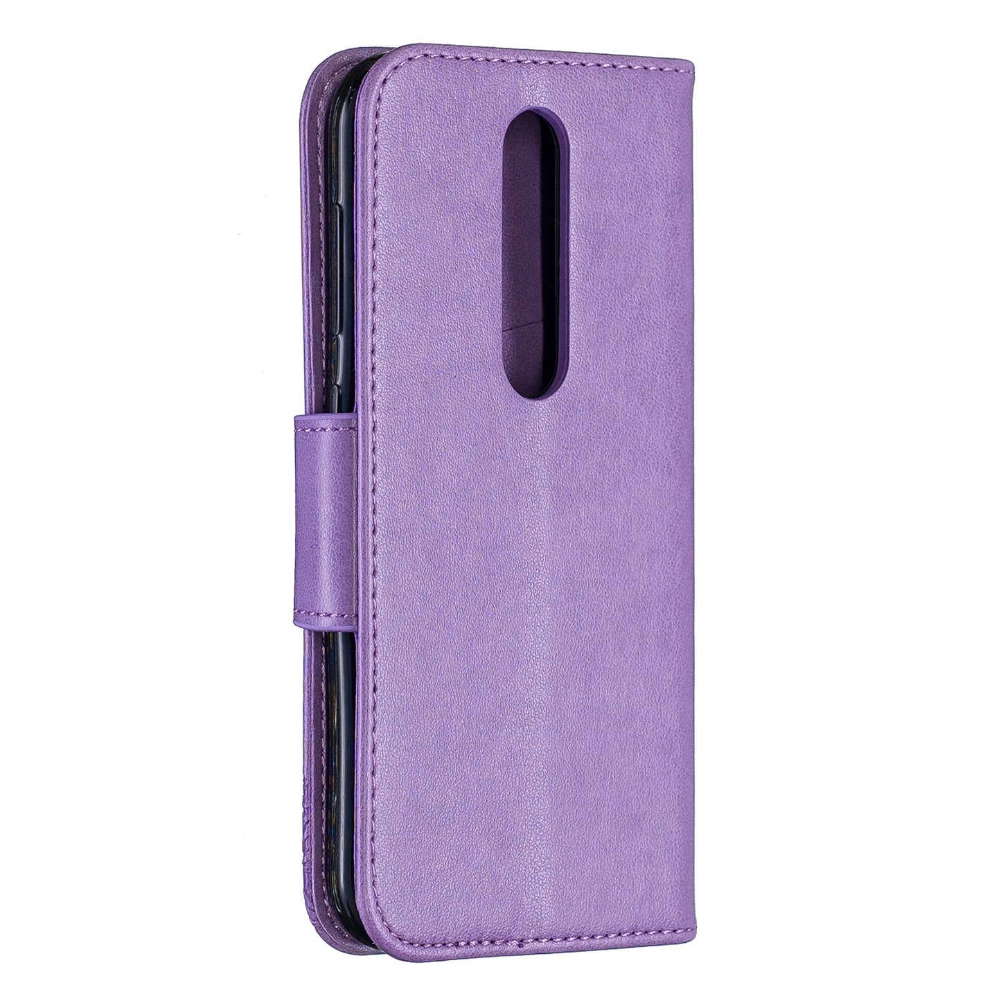 Imprint Butterfly Leather Wallet Case for Nokia 4.2