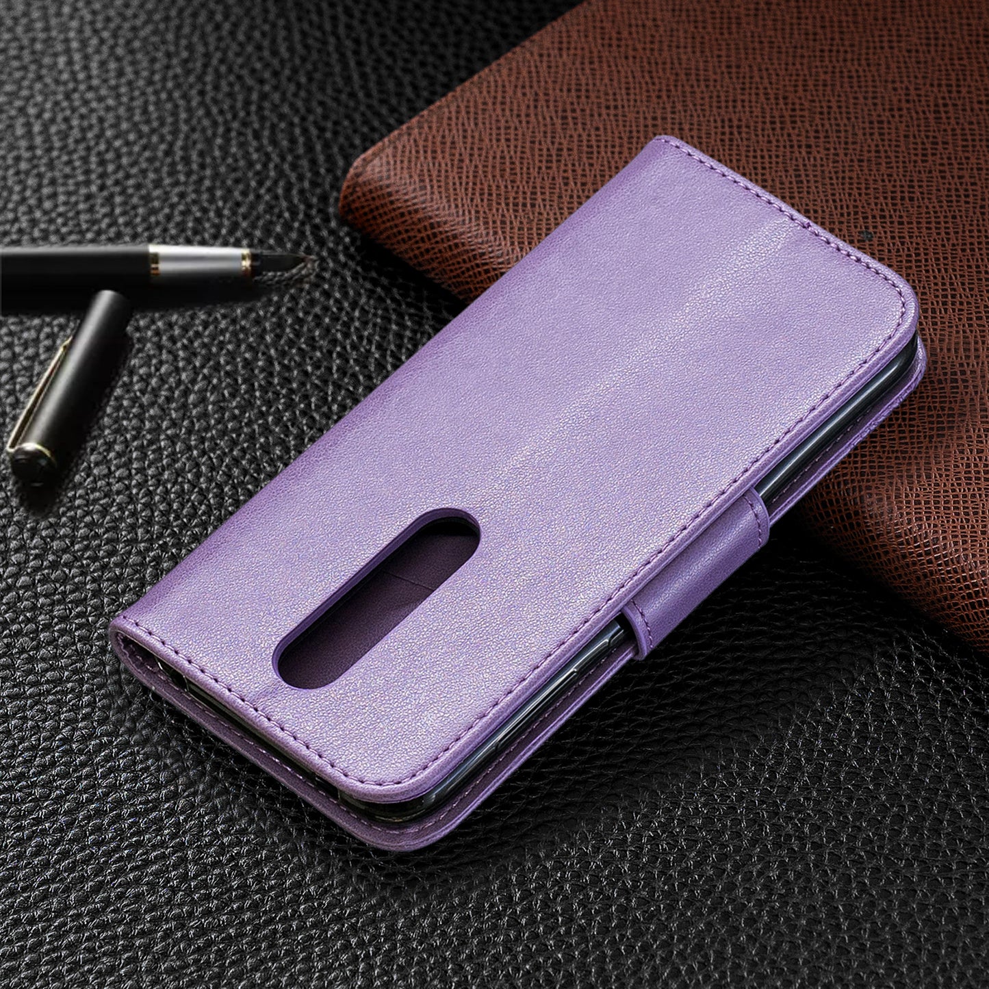 Imprint Butterfly Leather Wallet Case for Nokia 4.2