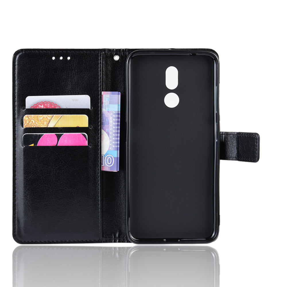 Crazy Horse Leather Wallet Stand Case for Nokia 3.2