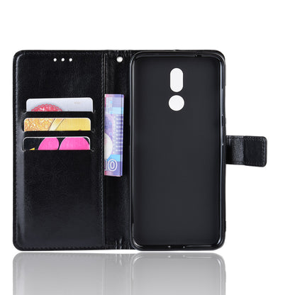 Crazy Horse Leather Wallet Stand Case for Nokia 3.2