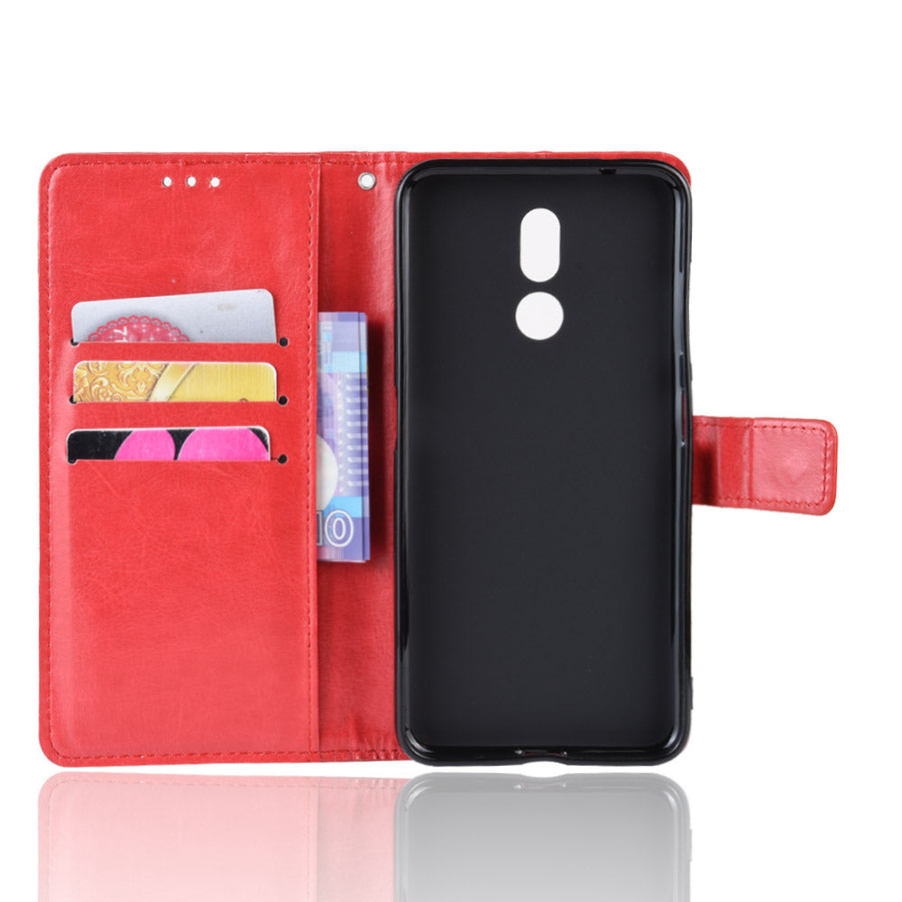 Crazy Horse Leather Wallet Stand Case for Nokia 3.2