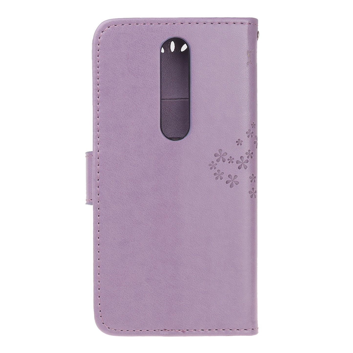 Imprint Tree Owl Leather Wallet Case for Nokia 4.2 (2019)