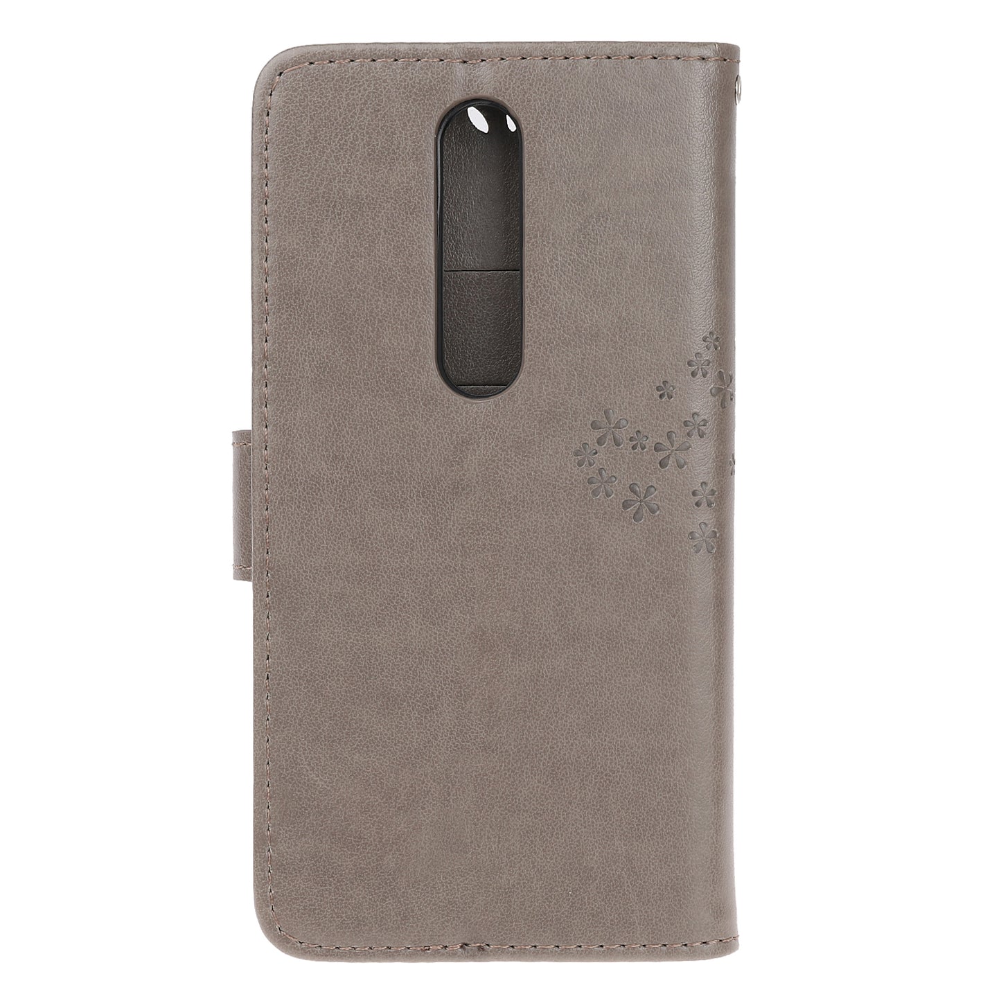 Imprint Tree Owl Leather Wallet Case for Nokia 4.2 (2019)