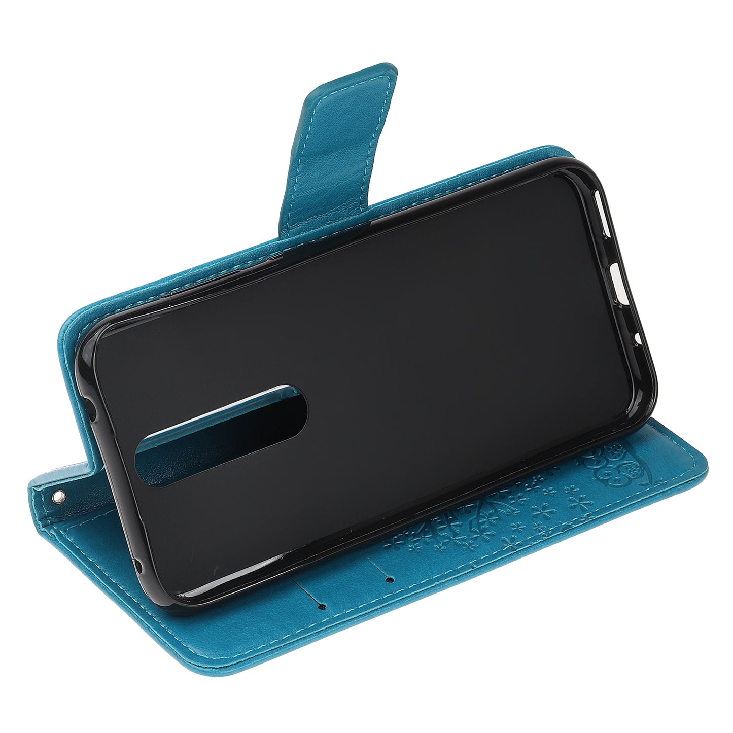 Imprint Tree Owl Leather Wallet Case for Nokia 4.2 (2019)