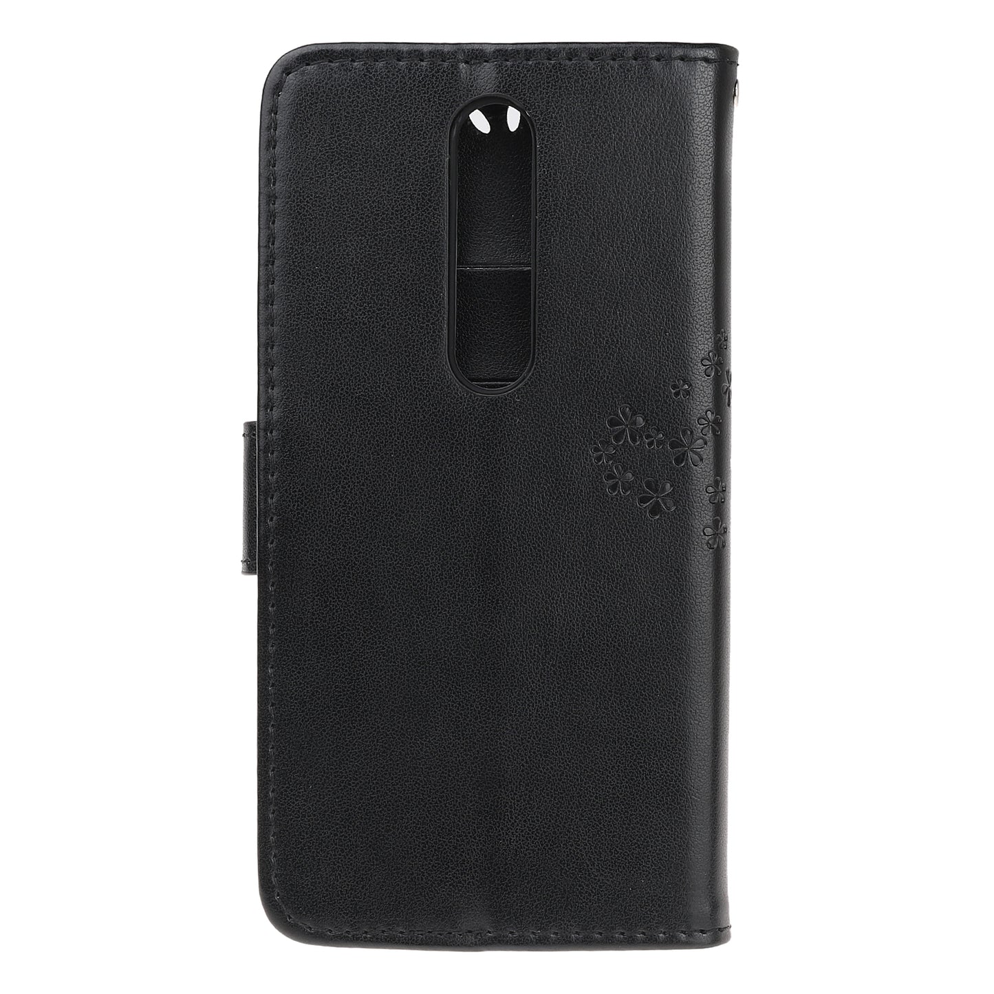 Imprint Tree Owl Leather Wallet Case for Nokia 4.2 (2019)