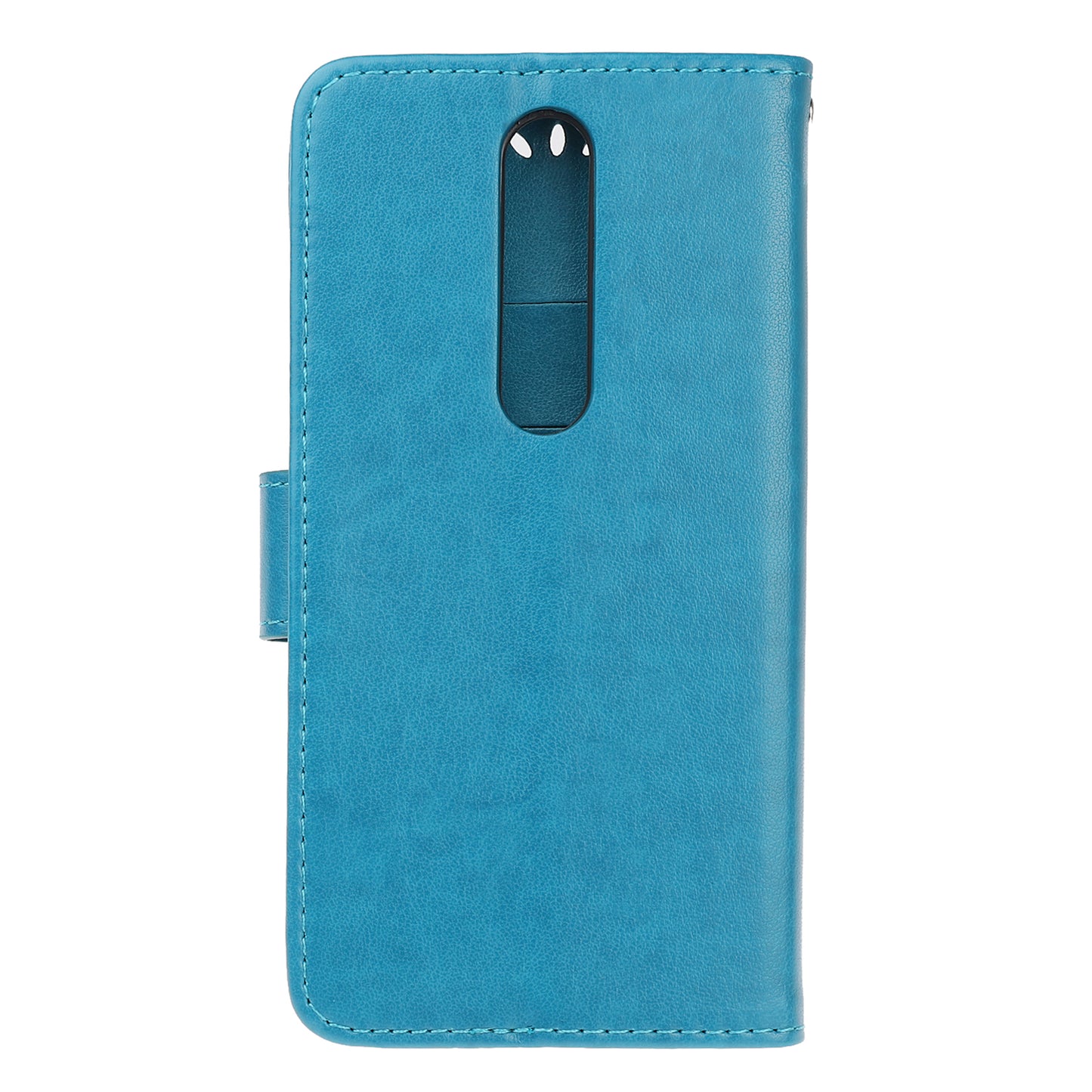 For Nokia 4.2 (2019) Imprint Butterfly Flower Leather Phone Cover [Wallet Stand]