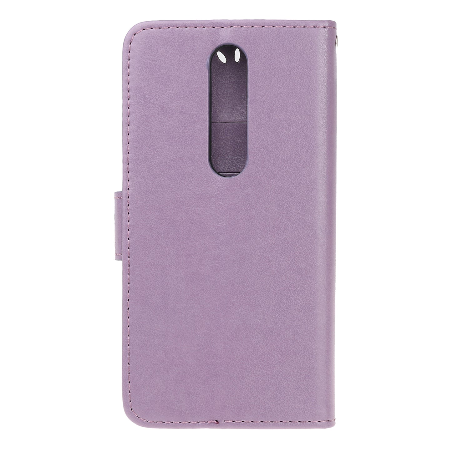 For Nokia 4.2 (2019) Imprint Butterfly Flower Leather Phone Cover [Wallet Stand]