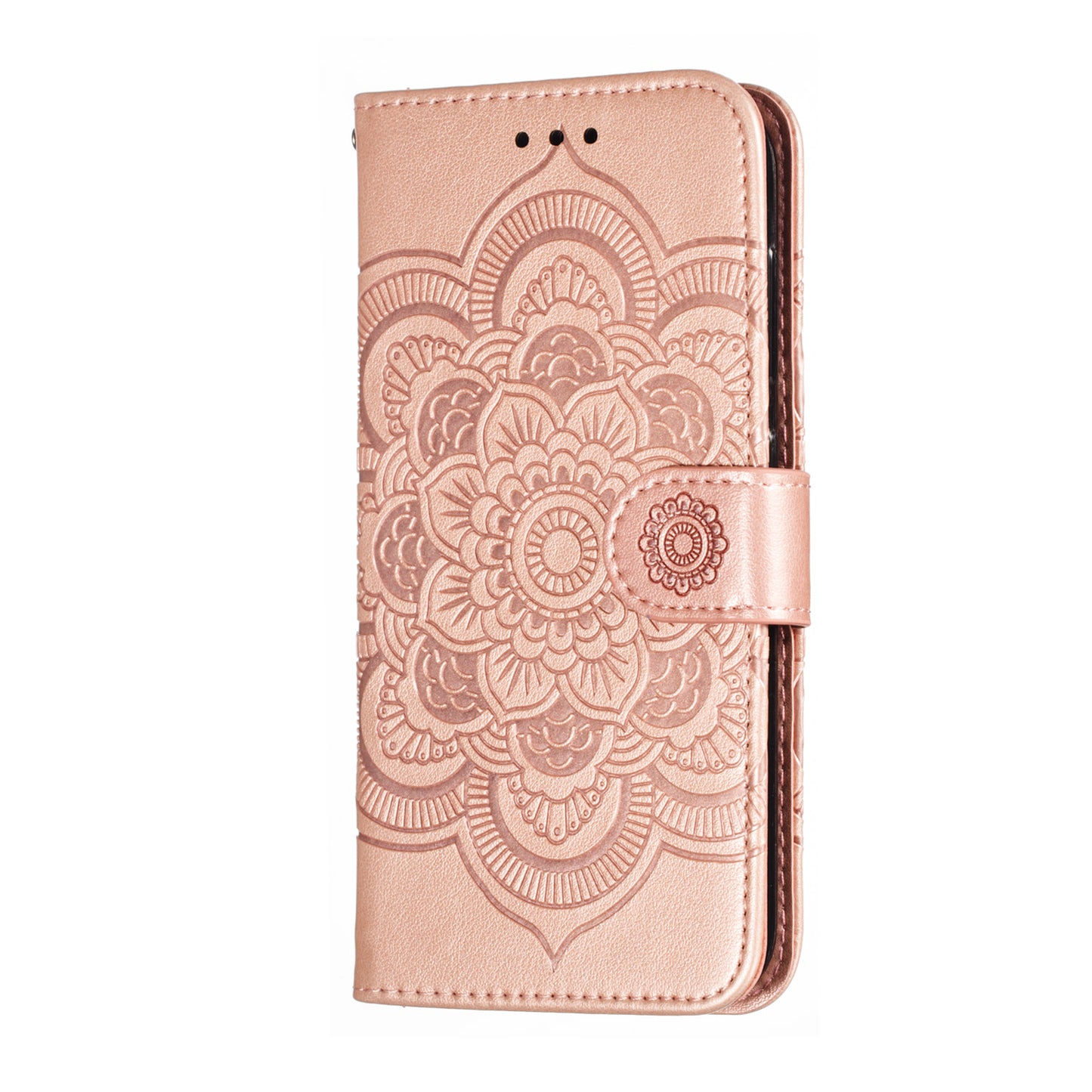 Imprint Mandala Flower Leather Wallet Case for Nokia 4.2 (2019)