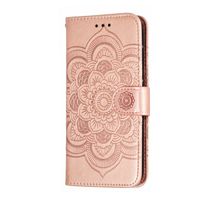 Imprint Mandala Flower Leather Wallet Case for Nokia 4.2 (2019)