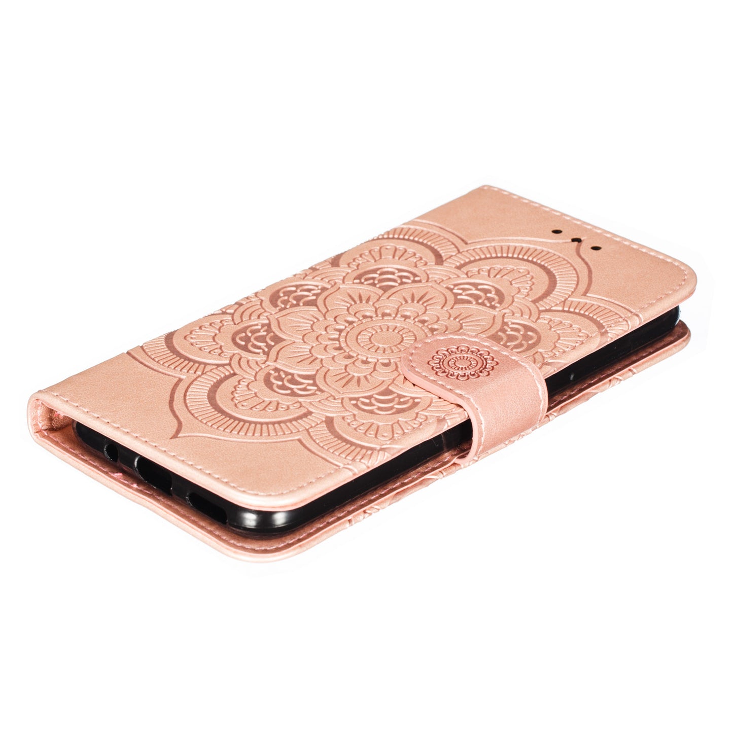 Imprint Mandala Flower Leather Wallet Case for Nokia 4.2 (2019)