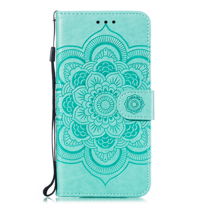 Imprint Mandala Flower Leather Wallet Case for Nokia 4.2 (2019)
