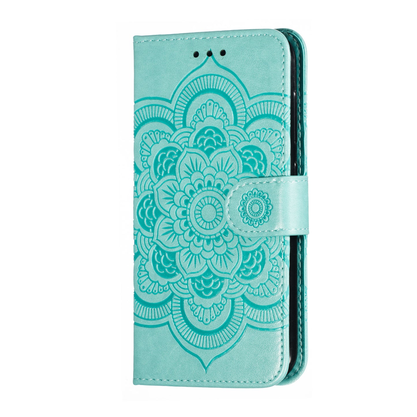 Imprint Mandala Flower Leather Wallet Case for Nokia 4.2 (2019)