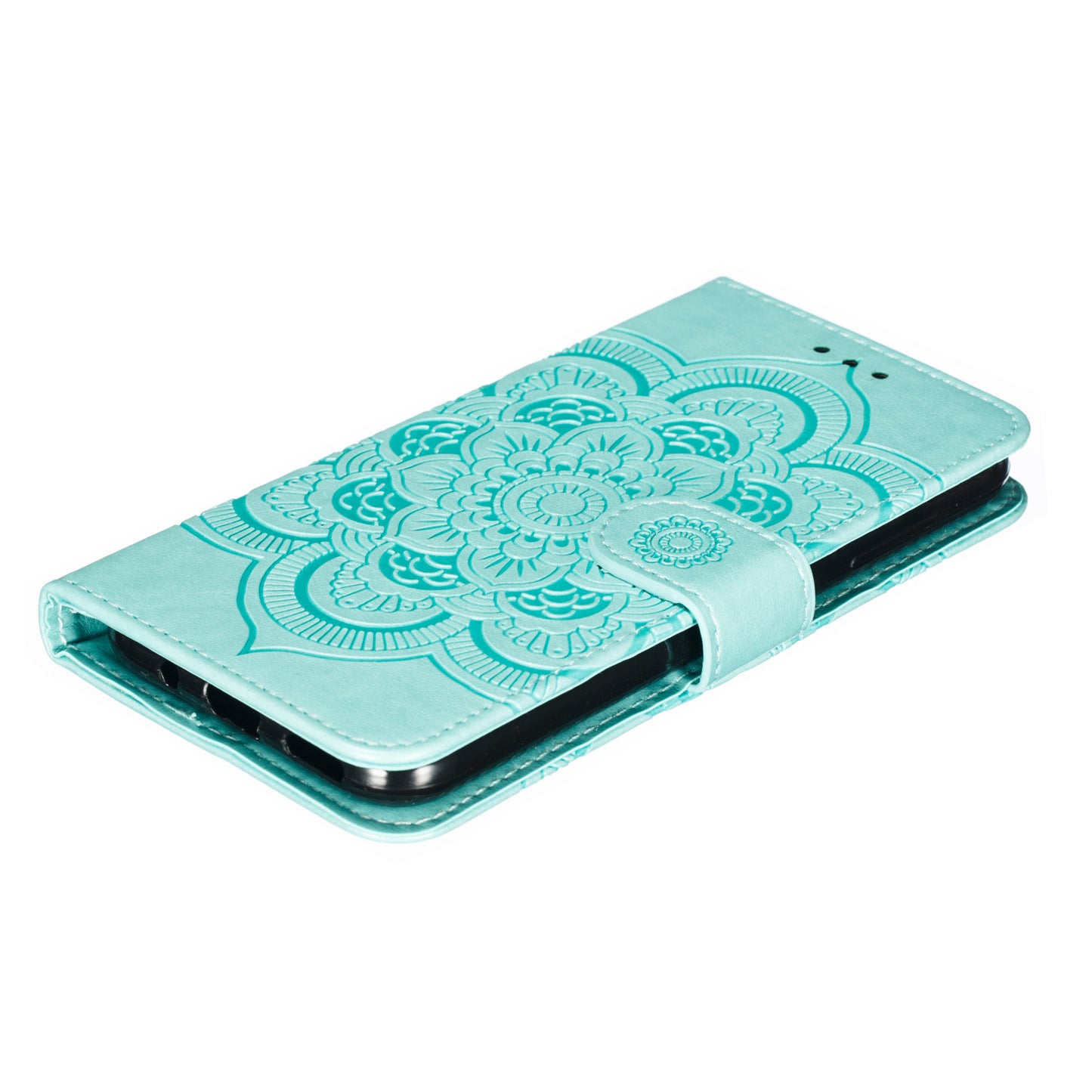 Imprint Mandala Flower Leather Wallet Case for Nokia 4.2 (2019)