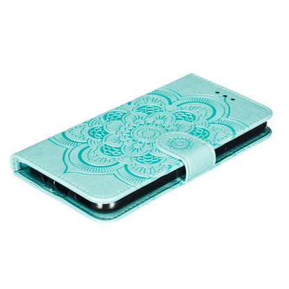 Imprint Mandala Flower Leather Wallet Case for Nokia 4.2 (2019)