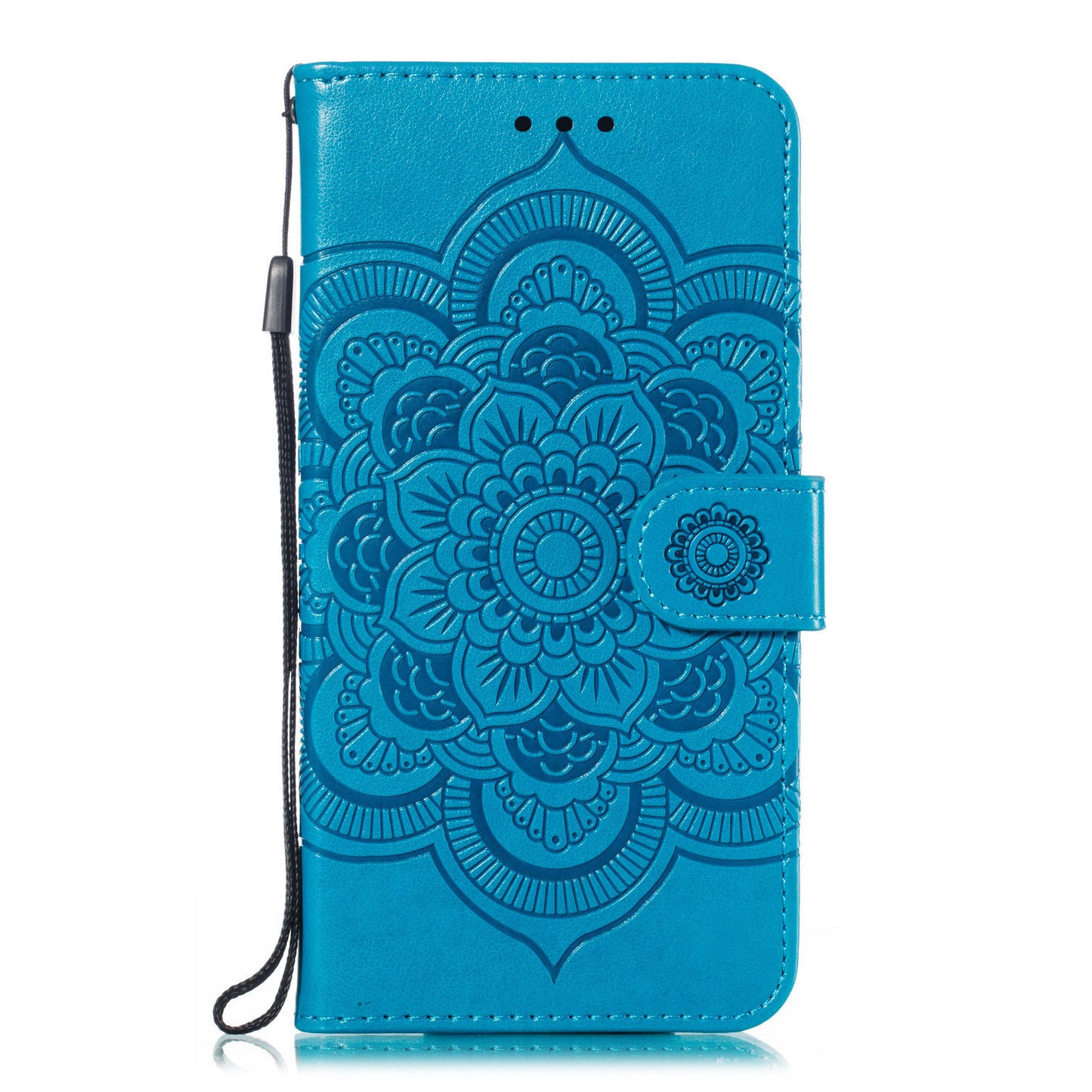 Imprint Mandala Flower Leather Wallet Case for Nokia 4.2 (2019)