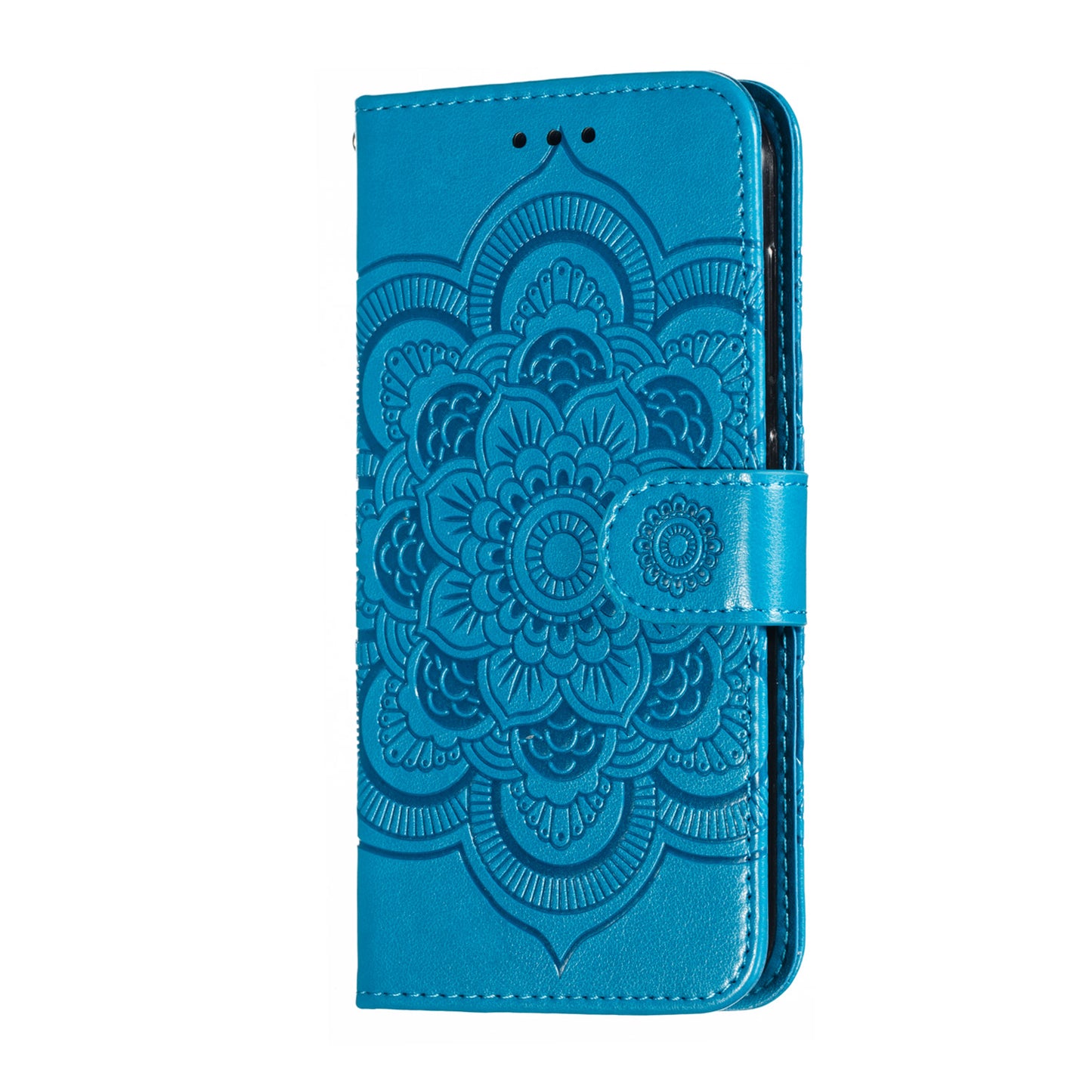 Imprint Mandala Flower Leather Wallet Case for Nokia 4.2 (2019)