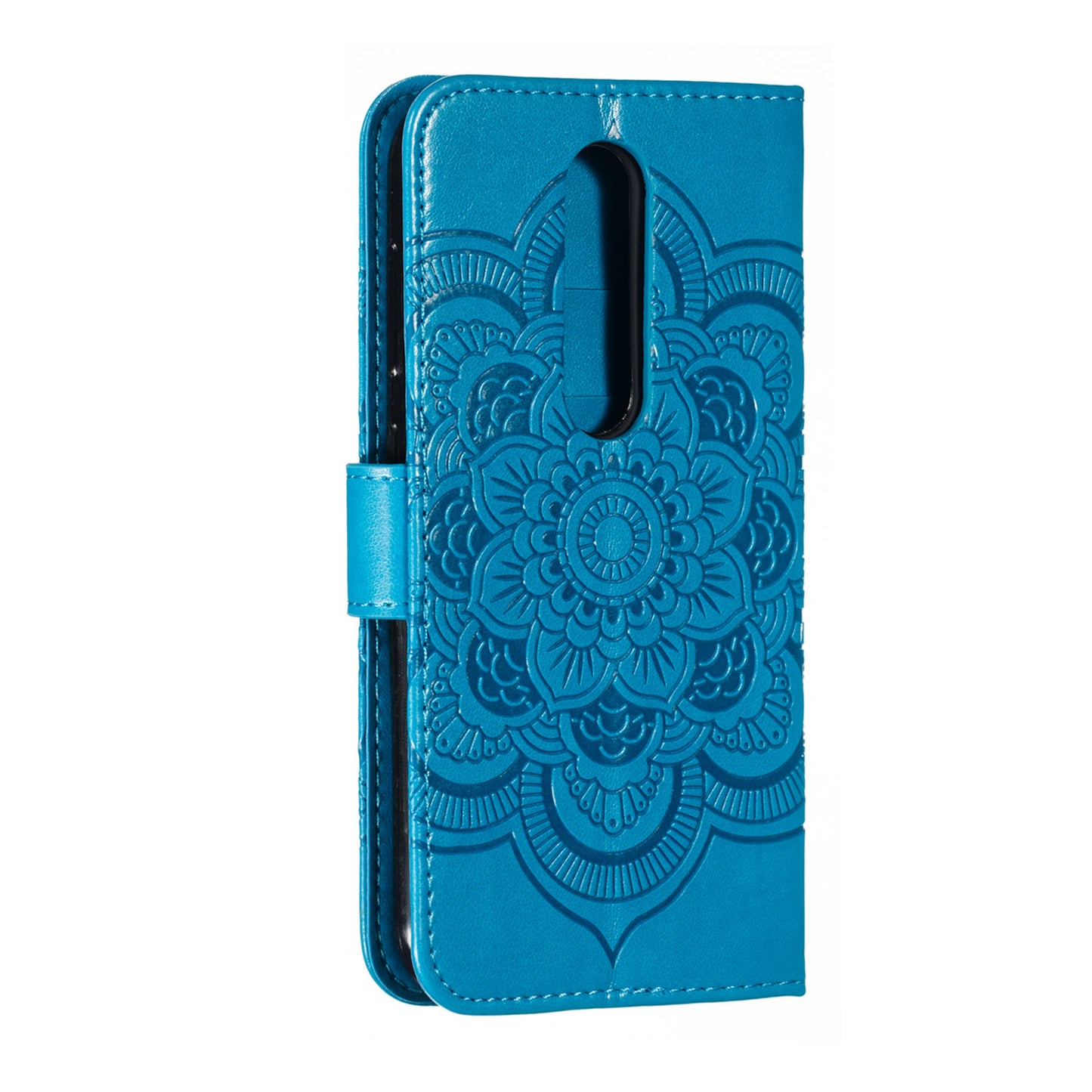 Imprint Mandala Flower Leather Wallet Case for Nokia 4.2 (2019)
