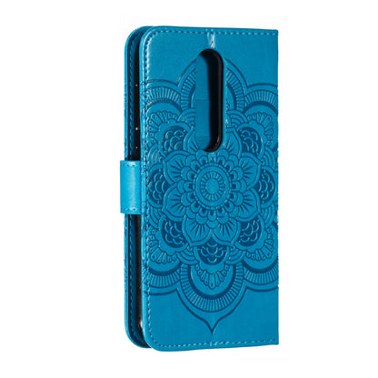 Imprint Mandala Flower Leather Wallet Case for Nokia 4.2 (2019)