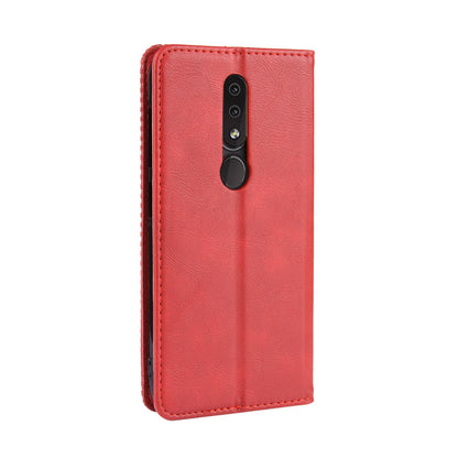 Auto-absorbed Vintage Leather Wallet Phone Shell Case for Nokia 4.2 (2019)