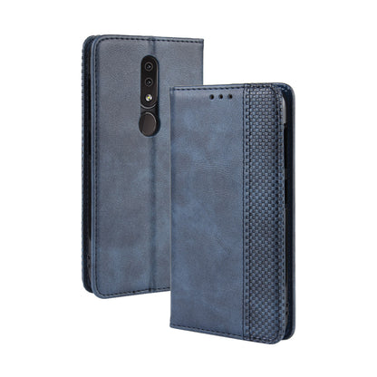 Auto-absorbed Vintage Leather Wallet Phone Shell Case for Nokia 4.2 (2019)