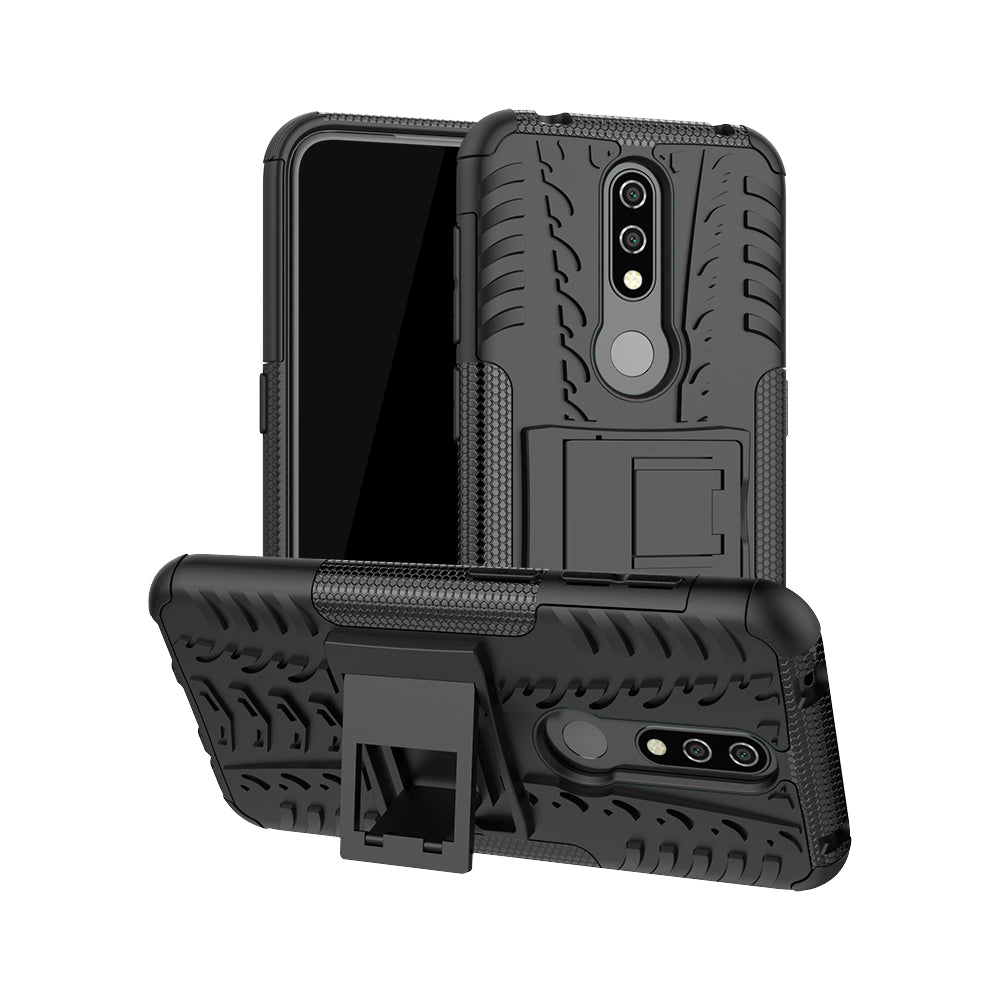 Anti-slip PC + TPU Combo Case with Kickstand for Nokia 4.2 (2019)