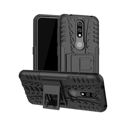 Anti-slip PC + TPU Combo Case with Kickstand for Nokia 4.2 (2019)