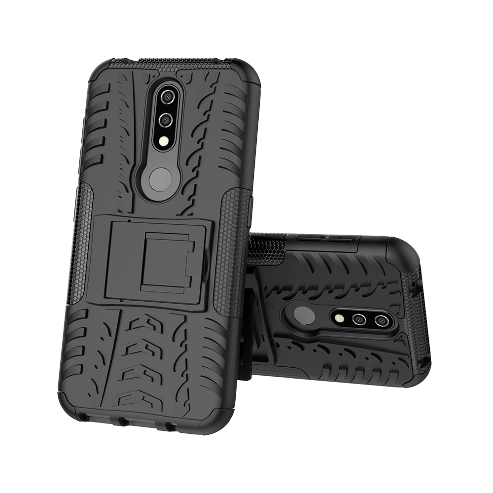 Anti-slip PC + TPU Combo Case with Kickstand for Nokia 4.2 (2019)