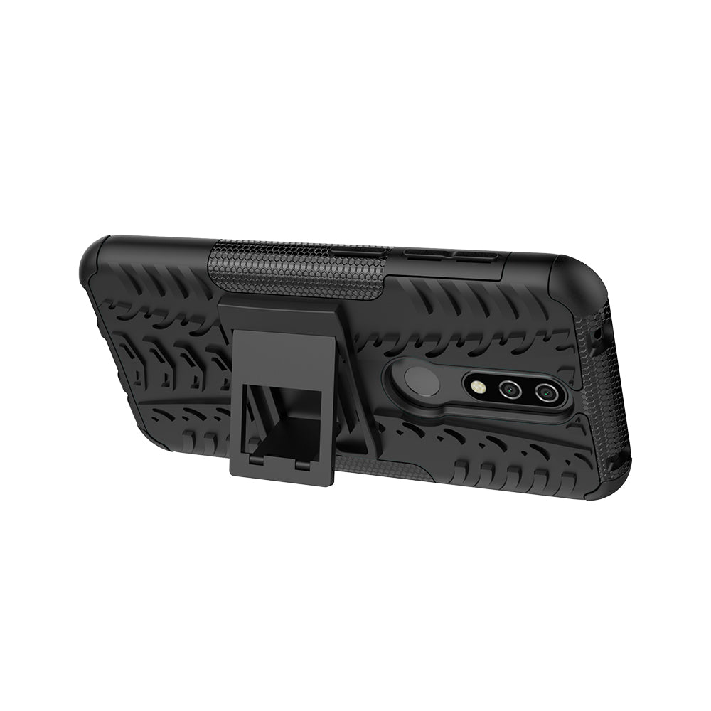 Anti-slip PC + TPU Combo Case with Kickstand for Nokia 4.2 (2019)