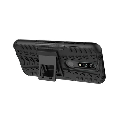 Anti-slip PC + TPU Combo Case with Kickstand for Nokia 4.2 (2019)