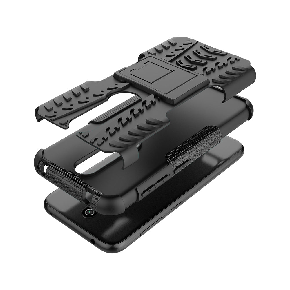 Anti-slip PC + TPU Combo Case with Kickstand for Nokia 4.2 (2019)