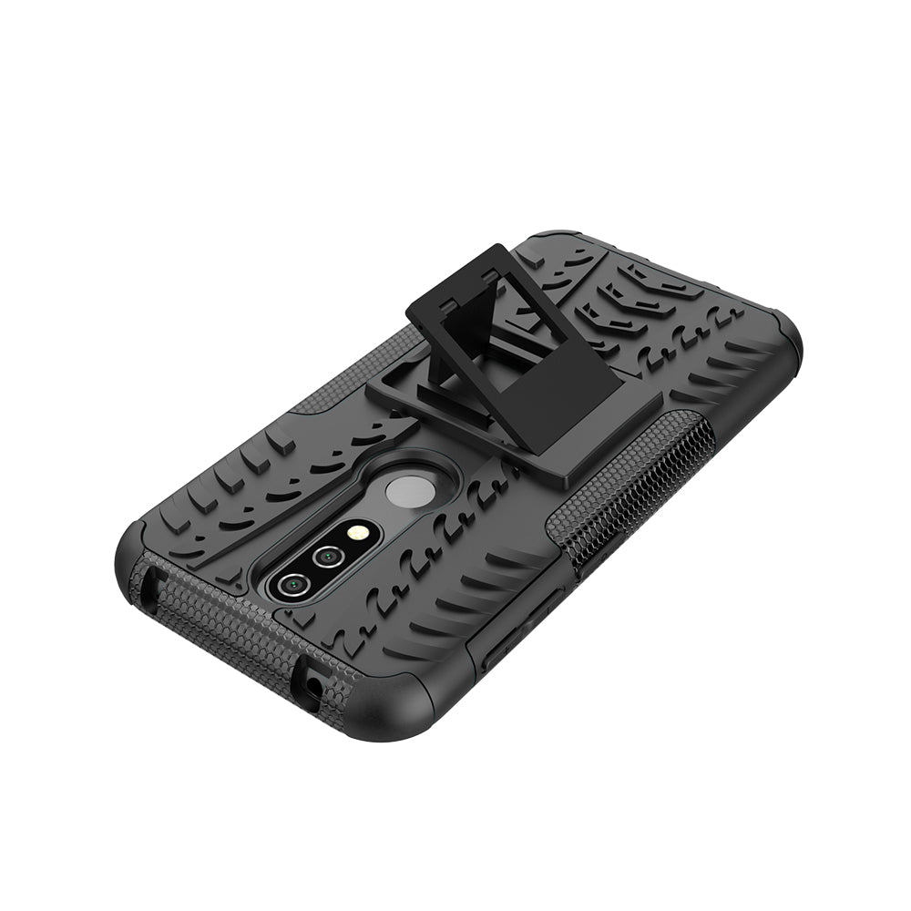 Anti-slip PC + TPU Combo Case with Kickstand for Nokia 4.2 (2019)