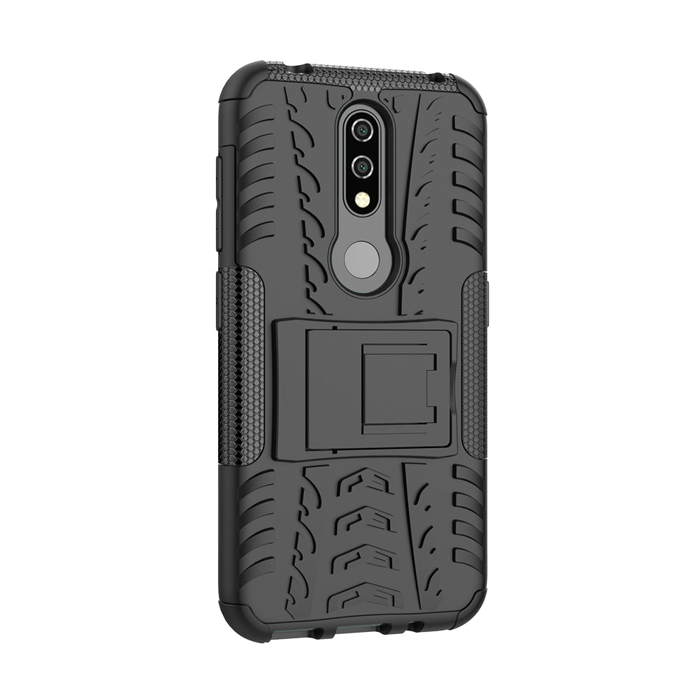 Anti-slip PC + TPU Combo Case with Kickstand for Nokia 4.2 (2019)