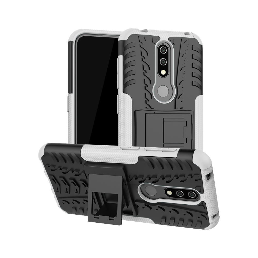 Anti-slip PC + TPU Combo Case with Kickstand for Nokia 4.2 (2019)