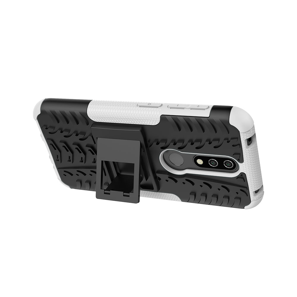 Anti-slip PC + TPU Combo Case with Kickstand for Nokia 4.2 (2019)