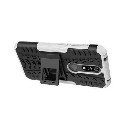 Anti-slip PC + TPU Combo Case with Kickstand for Nokia 4.2 (2019)