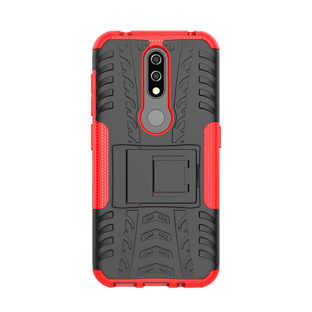 Anti-slip PC + TPU Combo Case with Kickstand for Nokia 4.2 (2019)