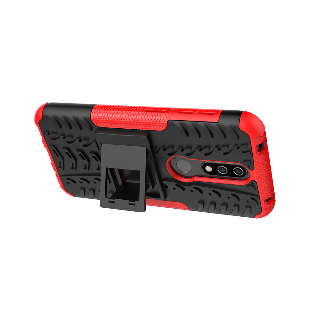 Anti-slip PC + TPU Combo Case with Kickstand for Nokia 4.2 (2019)