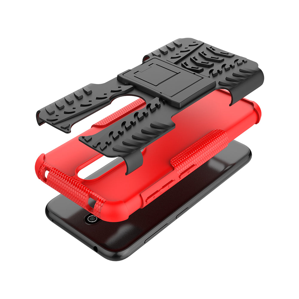 Anti-slip PC + TPU Combo Case with Kickstand for Nokia 4.2 (2019)