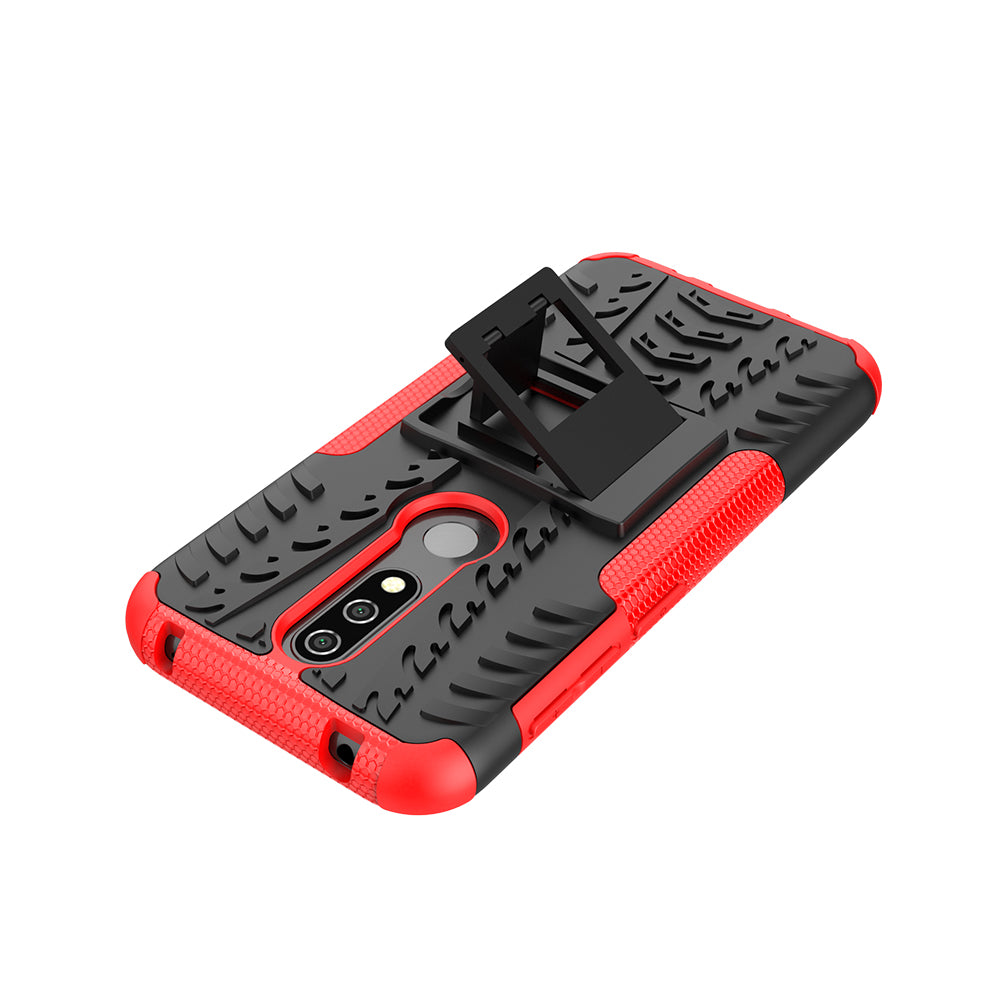 Anti-slip PC + TPU Combo Case with Kickstand for Nokia 4.2 (2019)