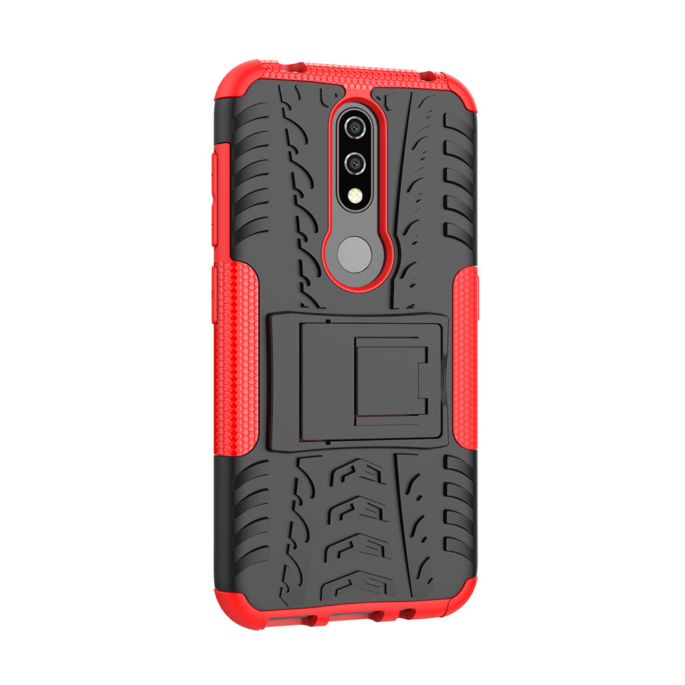 Anti-slip PC + TPU Combo Case with Kickstand for Nokia 4.2 (2019)