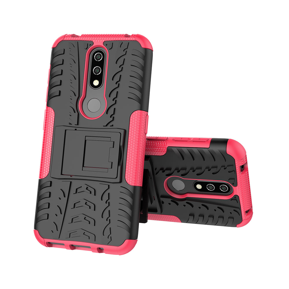 Anti-slip PC + TPU Combo Case with Kickstand for Nokia 4.2 (2019)