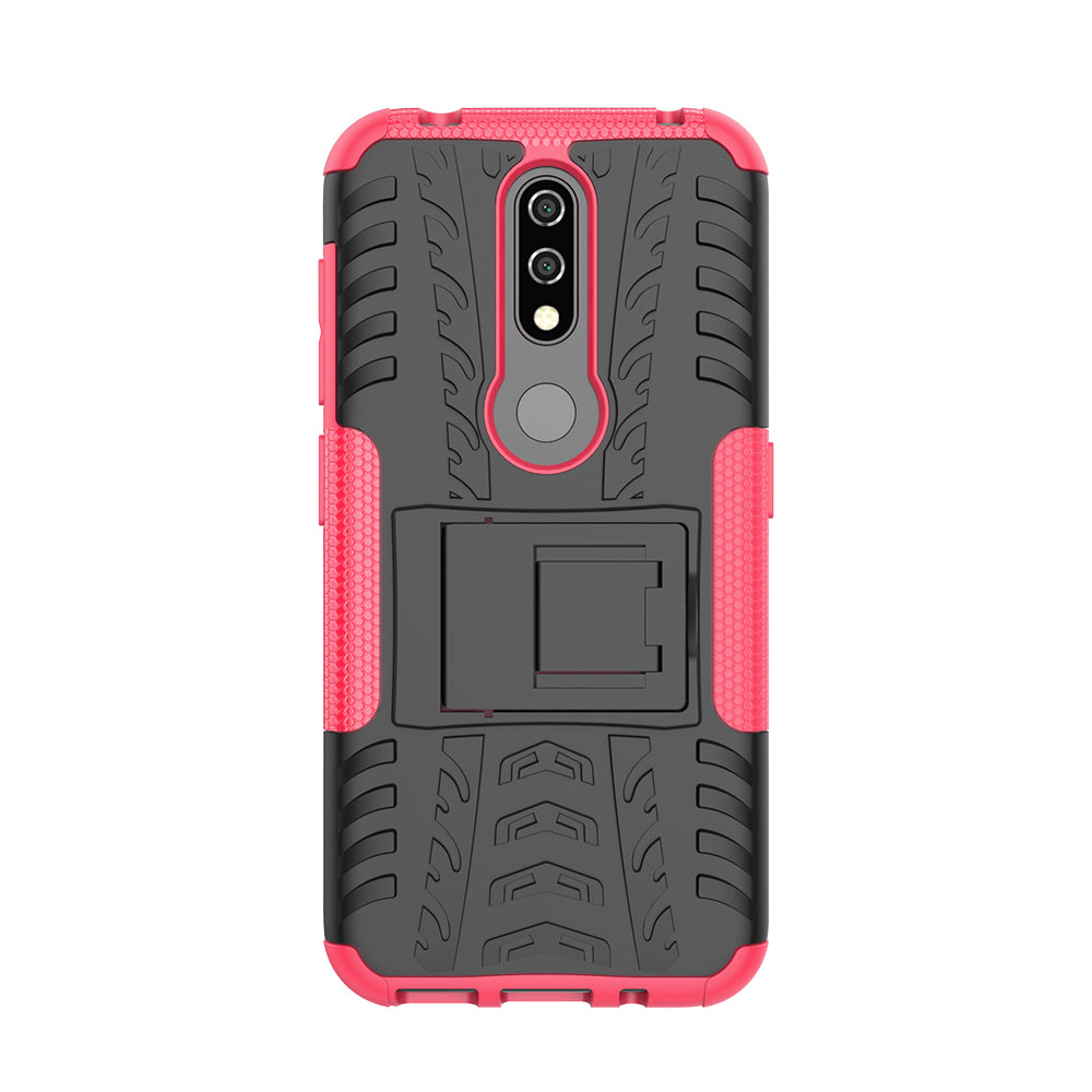 Anti-slip PC + TPU Combo Case with Kickstand for Nokia 4.2 (2019)
