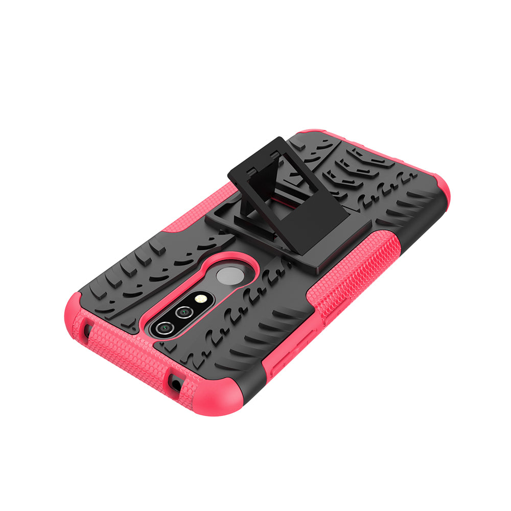 Anti-slip PC + TPU Combo Case with Kickstand for Nokia 4.2 (2019)