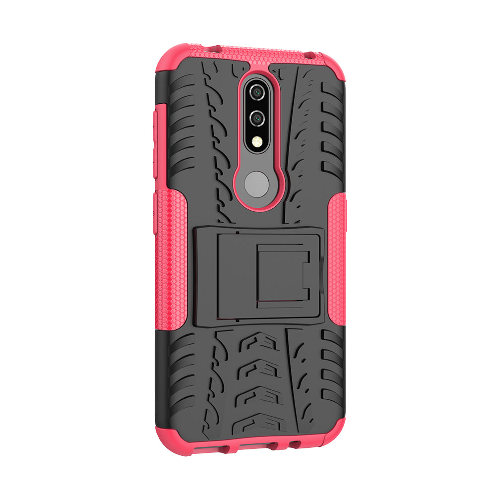 Anti-slip PC + TPU Combo Case with Kickstand for Nokia 4.2 (2019)