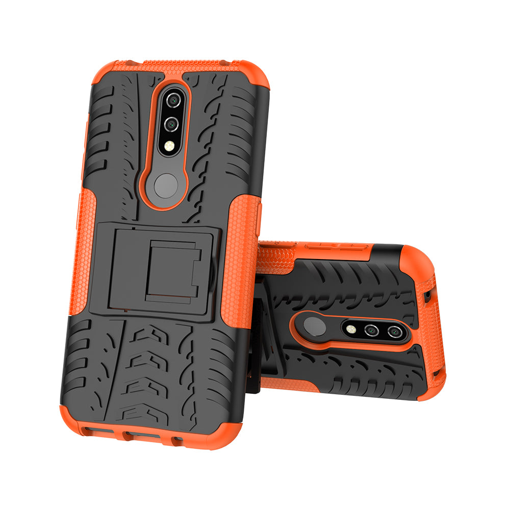 Anti-slip PC + TPU Combo Case with Kickstand for Nokia 4.2 (2019)