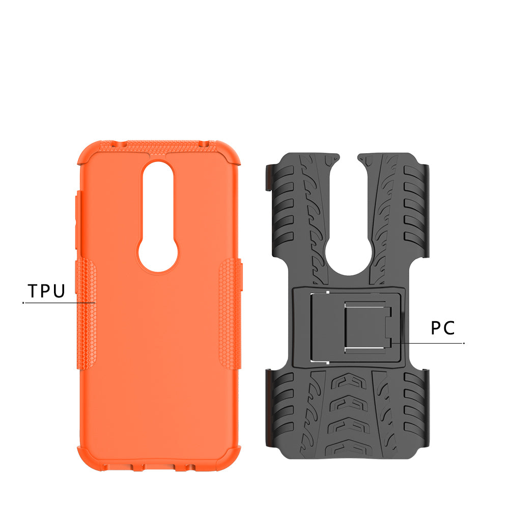 Anti-slip PC + TPU Combo Case with Kickstand for Nokia 4.2 (2019)