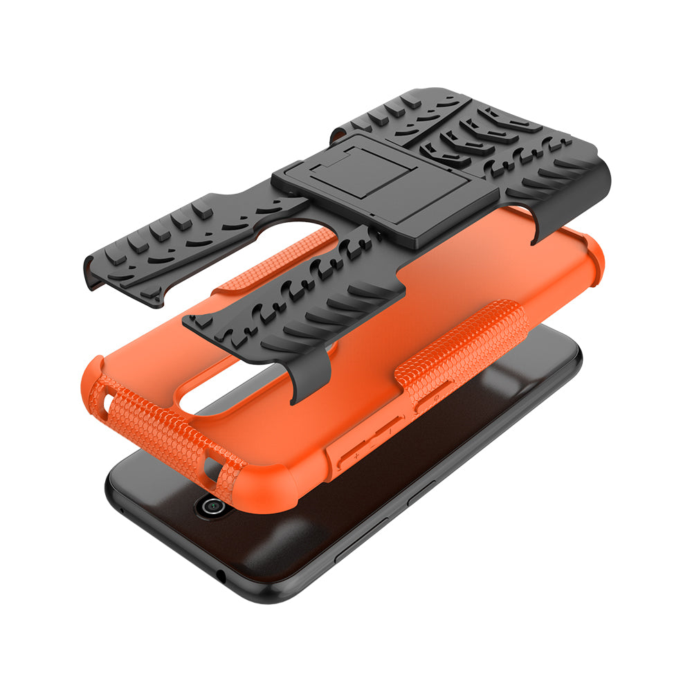 Anti-slip PC + TPU Combo Case with Kickstand for Nokia 4.2 (2019)